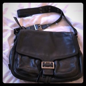 Banana Republic 100% Leather Messenger Crossbody